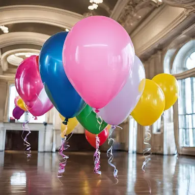 Organic balloon garland backdrop